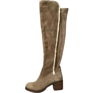 NEW! VINCE CAMUTO VP Shianne Suede Sherpa Above/ Knee High Boots 6.5.